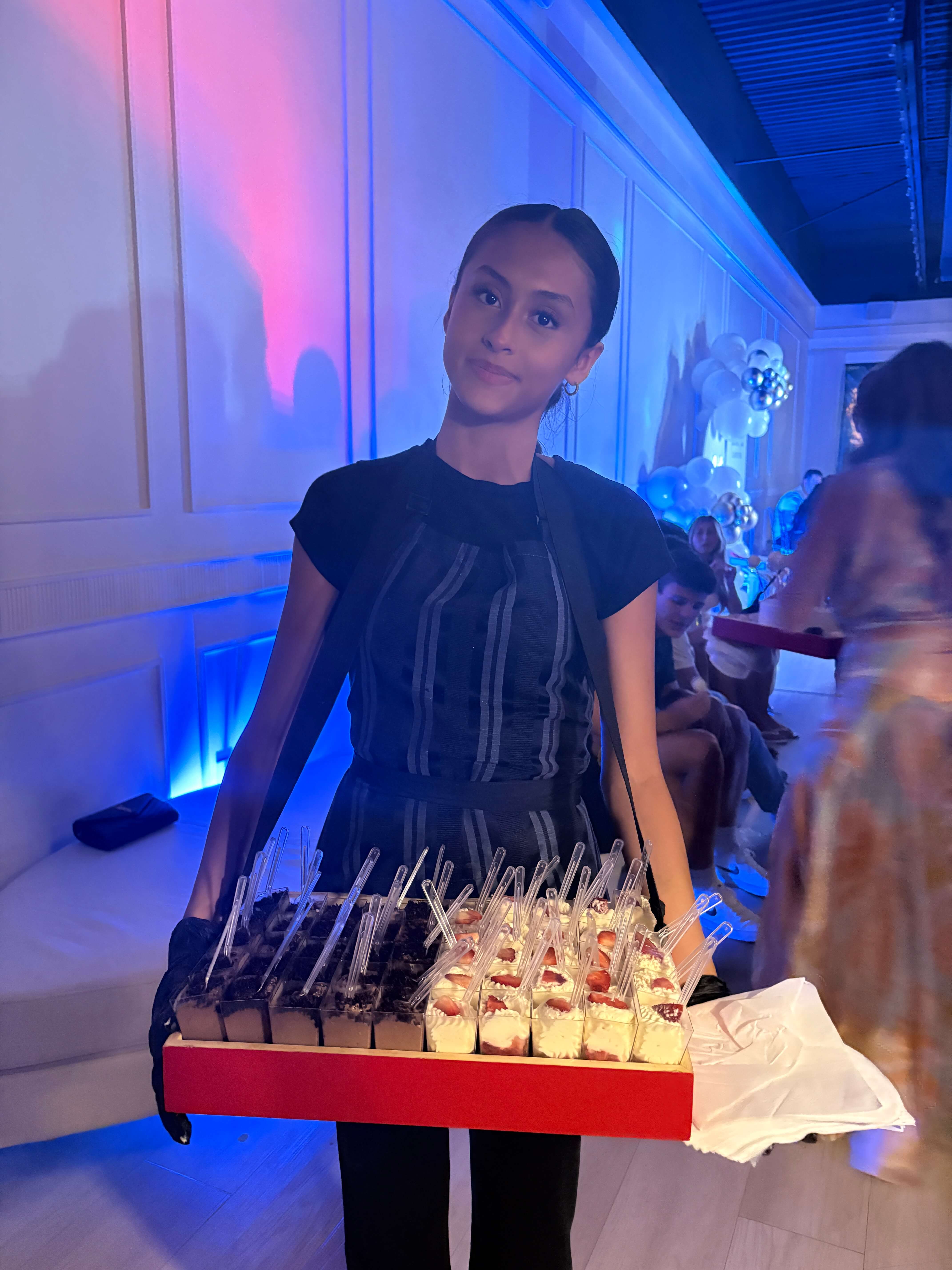 Cocktail reception setup