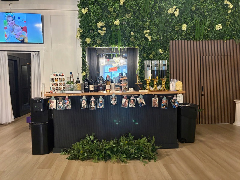 Cocktail bar setup