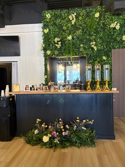 Bar setup for milestone event